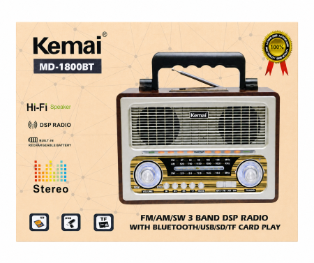 سبيكر مسجل Kemai MD - 1800BT