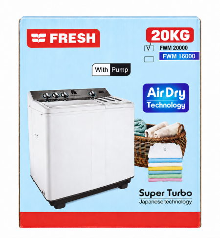 غسالة حوضين 20 ك FRESH