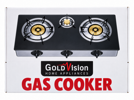 طباخ 3 عيون زجاج GoldVision