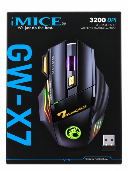 ماوس ألعاب لا سلكية iMICE GW-X7